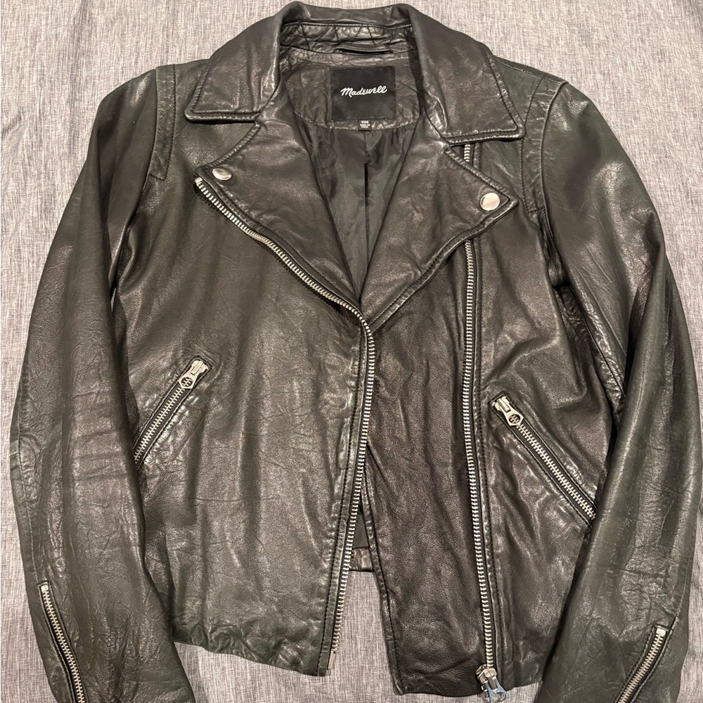Madewell Black Leather Jacket